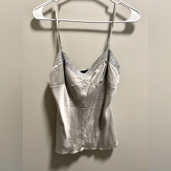 Express Design Studio top with sequin 92% silk and 8% spandex - Picture 1 of 6